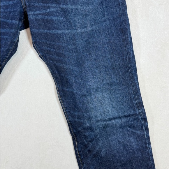 J. Crew 770 33W 32L Dark Wash Denim Blue Straight Jeans - Picture 4 of 10